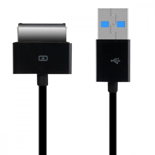 USB töltőkábel Asus EEE Pad Transformer TF101/TF300/TF201/TF700, Kwmobile, fekete, műanyag, 21295.01