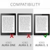 Kobo Aura Edition 1 tok, ökológiai bőr, fekete, 24410.01