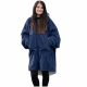 Unisex Sherpa Jemidi kapucnis pulóver, XL, kék, poliészter, 55407.04.4