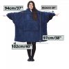 Unisex Sherpa Jemidi kapucnis pulóver, XL, kék, poliészter, 55407.04.4