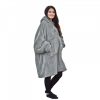 Unisex Sherpa Jemidi kapucnis pulóver, XL, szürke, poliészter, 55407.25.4