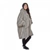 Unisex Sherpa Jemidi kapucnis pulóver, XL, bézs, poliészter, 55407.43.4