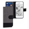 Apple iPhone 5 / iPhone 5s / iPhone SE tok, textil, szürke, 35222.22