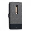 Motorola Moto X Style borító, textil, szürke, 38313.22