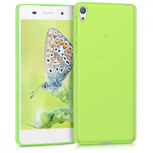 Sony Xperia E5 borító, szilikon, zöld, 40243.07