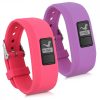 Garmin Vivofit jr. szíj 2 db-os készlet. 2 / Vivofit jr., kwmobile, szilícium, rózsaszín / lila, 41919.08