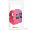 Garmin Vivofit jr. szíj 2 db-os készlet. 2 / Vivofit jr., kwmobile, szilícium, rózsaszín / lila, 41919.08