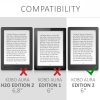 Kobo Aura Edition 2 tok, textil, kék, 41182.03