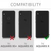 BQ Aquaris X / Aquaris X Pro tok, szilikon, fekete, 43046.47