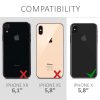 Apple iPhone X / iPhone XS tok, szilikon, fekete, 42495.01