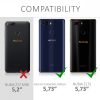 ZTE Nubia Z17S huzat, ökológiai bőr, fekete, 43627.01