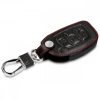 Hyundai / Kia autókulcs burkolat - 3 gombos - Keyless Go, ökológiai bőr, fekete, 43665.01