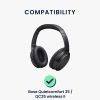 2 db-os fülpárna készlet Bose Quietcomfort 35/QuietComfort QC35 vezeték nélküli II fejhallgatóhoz, Kwmobile, fekete, ökológiai bőr, 44519.01