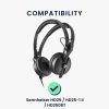 2 db-os fülpárna készlet Sennheiser HD25/HD25-1 II/HD250BT fejhallgatóhoz, Kwmobile, fekete, ökológiai bőr, 44521.01