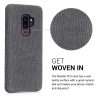 Samsung Galaxy S9 Plus tok, textil, szürke, 44652.22