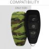 Ford autókulcs fedél - 3 gombos - Keyless Go, szilikon, zöld, 44708.02