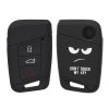 Autókulcs fedél VW-hez - 3 gombos - Keyless Go, szilikon, fekete, 44706.01