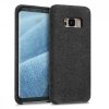 Samsung Galaxy S8 tok, textil, szürke, 43487.19