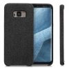 Samsung Galaxy S8 tok, textil, szürke, 43487.19