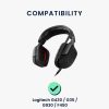 2 db-os fülpárna készlet Logitech G430/G930/F450 fejhallgatóhoz, Kwmobile, kék, ökológiai bőr, 44523.04