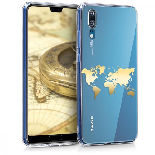 Huawei P20 tok, szilikon, arany, 44215.02