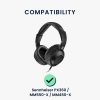 db-os fülpárna készlet Sennheiser PX360/MM550-X/MM450-X fejhallgatóhoz, Kwmobile, fekete, Eco bőr, 45048.01