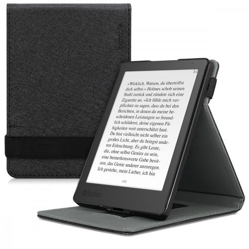 Kobo Aura Edition 2 borítója, Eco bőr, fekete, 45098.01