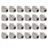 24 db 10 Gbites CAT6A csatlakozó készlet RJ45 Ethernet kábelekhez, Kwmobile, ezüst, fém, 45358.24