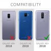 Samsung Galaxy A6 Plus tok, ökológiai bőr, fekete, 45882.01