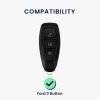 Ford autókulcs fedél - 3 gombos - Keyless Go, szilikon, fehér, 44708.04