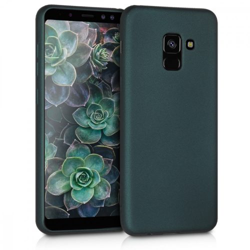 Samsung Galaxy A8 (2018) tok, szilikon, zöld, 45634.14