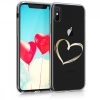 Apple iPhone X / iPhone XS tok, szilícium, arany, 42505.17