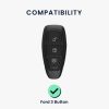 Ford autókulcs fedél - 3 gombos - Keyless Go, szilikon, fekete, 44708.08