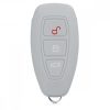 Ford autókulcs fedél - 3 gombos - Keyless Go, szilikon, fehér, 44708.13