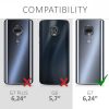 Motorola Moto G7 / Moto G7 Plus burkolat, textil, szürke, 47487.01