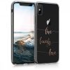 Apple iPhone X / iPhone XS tok, szilikon, rózsaszín arany, 42505.22