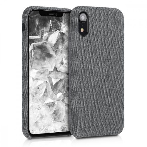 Apple iPhone XR tok, textil, szürke, 46974.02