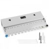 Cat6 Patch Panel 12 RJ45 porttal és fali rögzítéssel, Kwmobile, szürke, fém, 47695.02