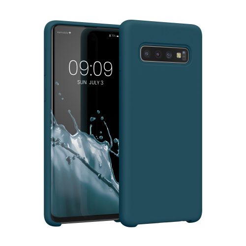 Samsung Galaxy S10 tok, szilikon, zöld, 47732.57