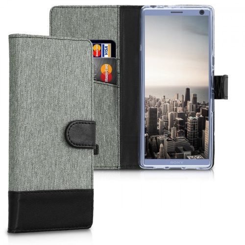 Borító Sony Xperia 10 Plus készülékhez, textil, szürke, 48001.01