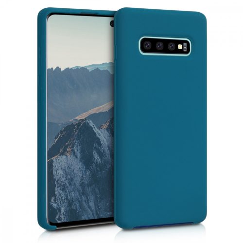 Samsung Galaxy S10 Plus tok, szilikon, zöld, 49028.57