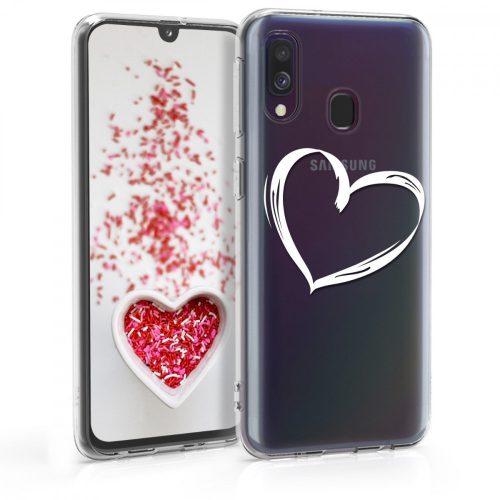 Samsung Galaxy A40 tok, szilikon, átlátszó, 48542.04