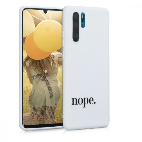 Huawei P30 Pro tok, szilikon, fekete, 49468.01