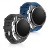 2 db szíj készlet Huawei Watch GT-hez (46 mm), kwmobile, szilikon, kék/szürke, 49589.01