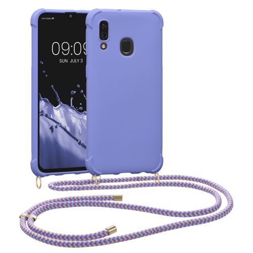 Samsung Galaxy A40 tok, szilícium, lila, 49963.108