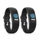 Garmin Vivofit 4, kwmobile, szilikon, fekete, 44228.47 szíj készlet 2 db