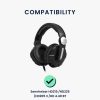 2 db fülpárna készlet Sennheiser HD225/HD205 II/HD 4.40 BT fejhallgatóhoz, Kwmobile, fekete, Eco bőr, 50099.01