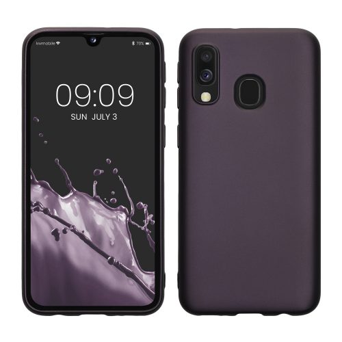 Samsung Galaxy A40 tok, szilícium, lila, 48546.115