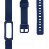 2 db pánt készlet Fitbit Ace 2-höz, Kwmobile, fekete/kék, szilikon, 50102.01