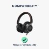 db-os fülpárna Philips L1/L2 Fidelio/L2BO fejhallgatóhoz, Kwmobile, fekete, ökológiai bőr, 50267.01